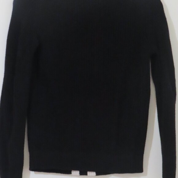 NWOT Parni Designer Chunky Knit Black Sweater Size S - Picture 2 of 4